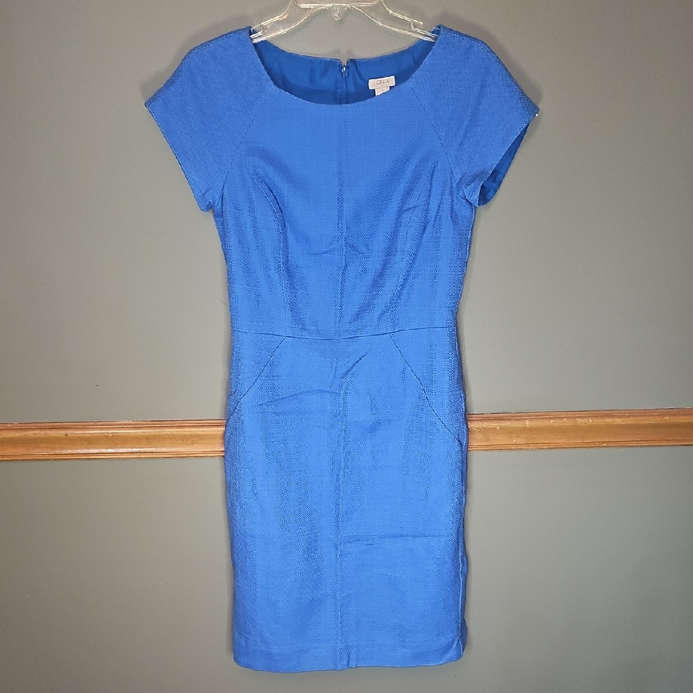 J. Crew Vibrant Blue Mini Dress